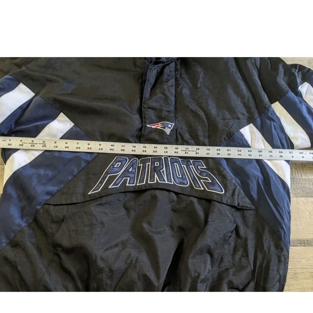 New England Patriots Starter NFL XL 1/2 Zip Puffer Pullover Jacket Excellent A+ - Picture 7 of 16